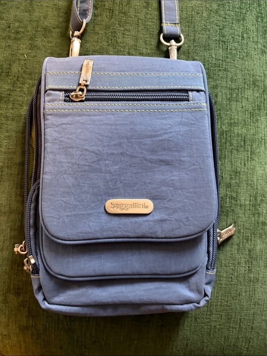 Baggallini Handbags - Baggallini Lavender Blue Crossbody Bag with Adjustable Strap